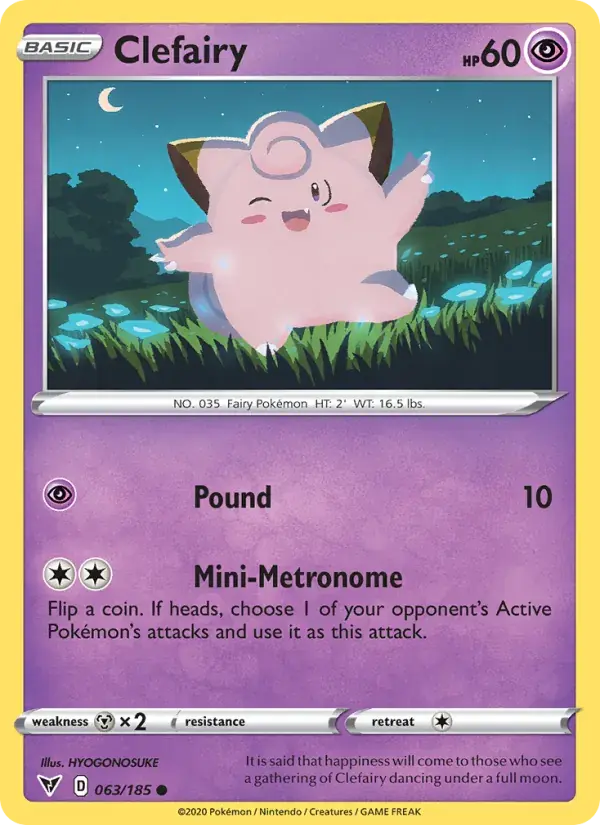 Clefairy, Vivid Voltage 63/185