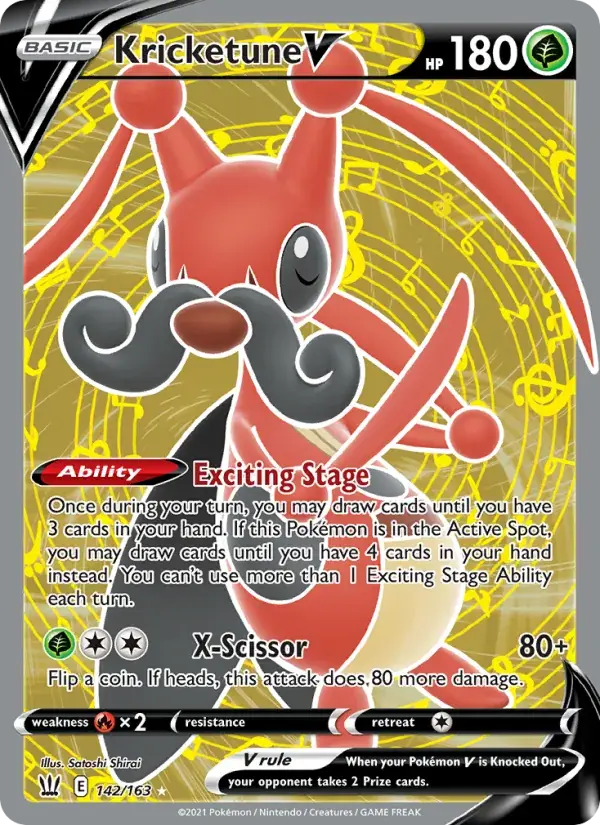 Kricketune V, Battle Styles 142/163