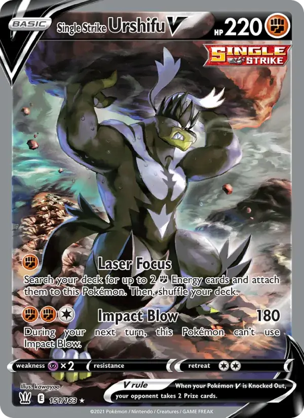 Single Strike Urshifu V, Battle Styles 151/163