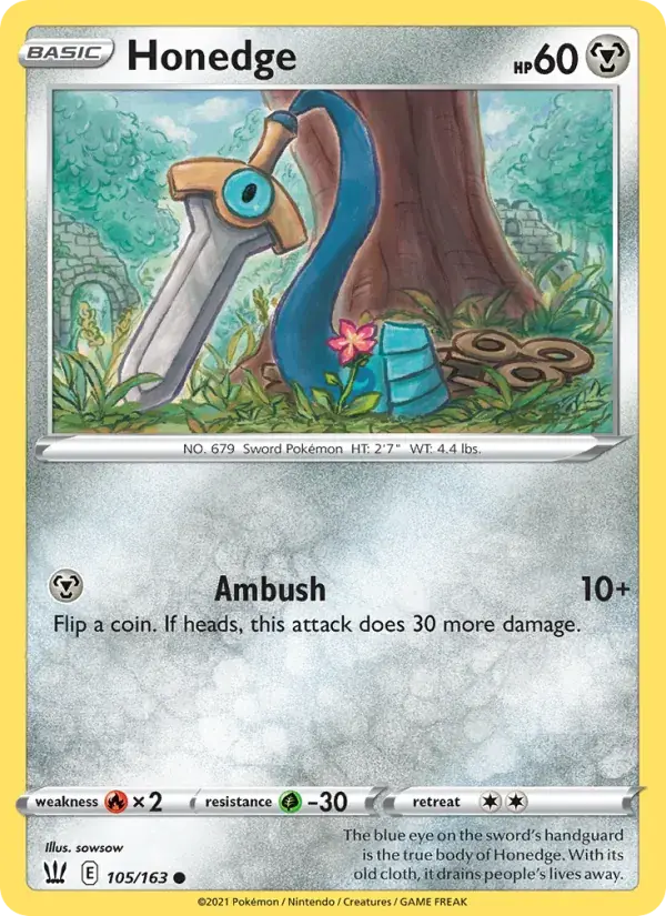 Honedge, Battle Styles 105/163