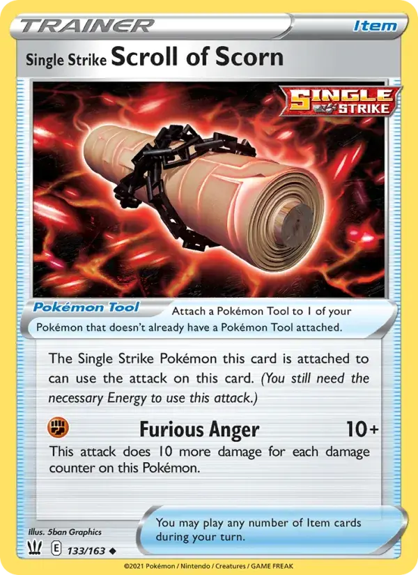 Single Strike Scroll of Scorn, Battle Styles 133/163