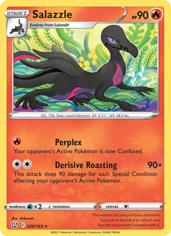 Salazzle, Battle Styles 28/163