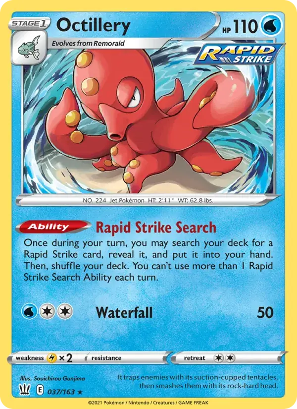 Octillery, Battle Styles 37/163