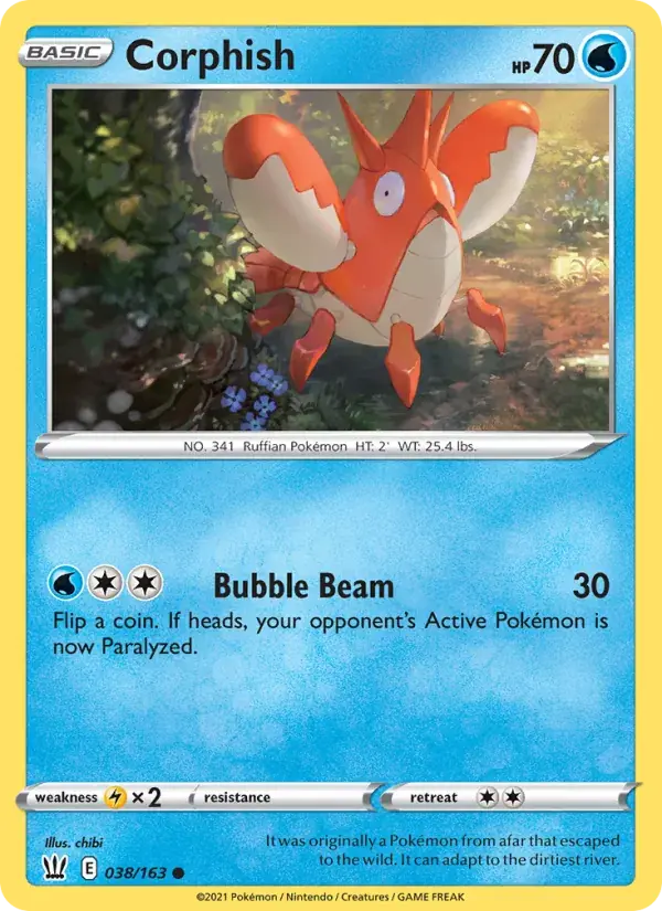 Corphish, Battle Styles 38/163