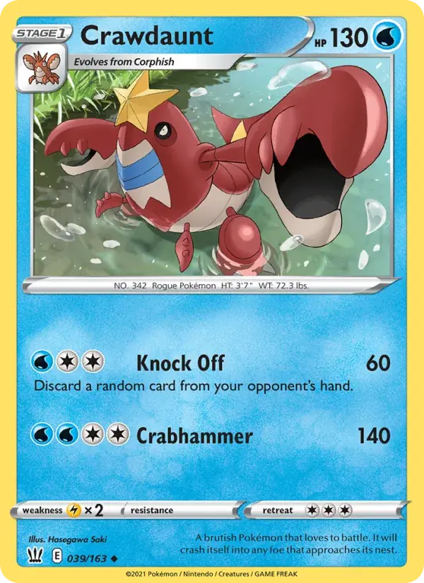 Crawdaunt, Battle Styles 39/163