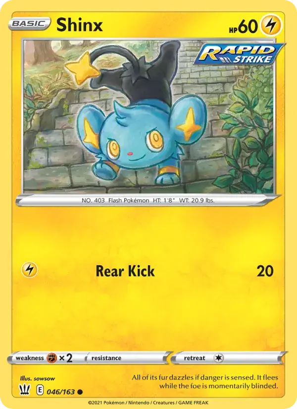Shinx, Battle Styles 46/163