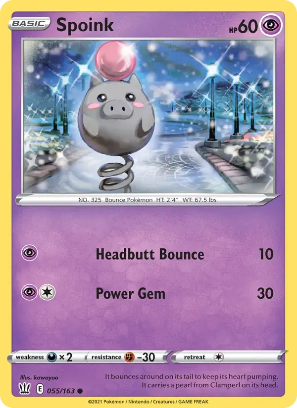 Spoink, Battle Styles 55/163