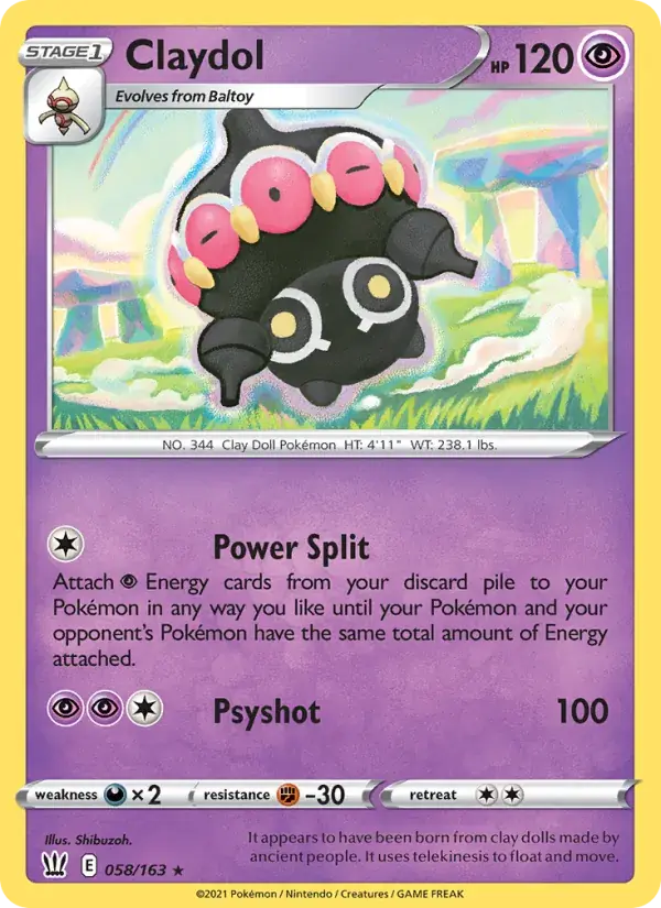 Claydol, Battle Styles 58/163