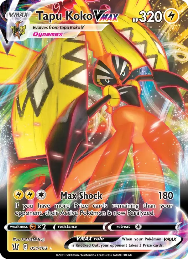 Tapu Koko VMAX, Battle Styles 51/163