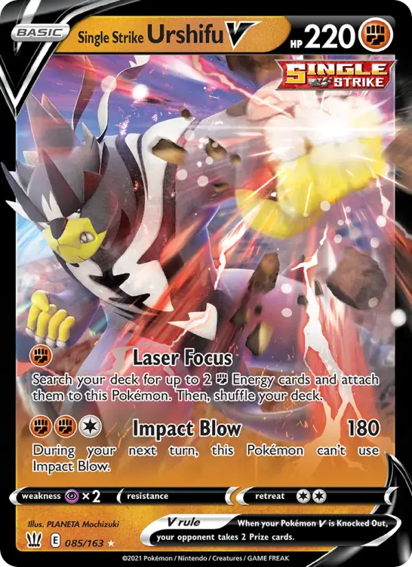 Single Strike Urshifu V, Battle Styles 85/163