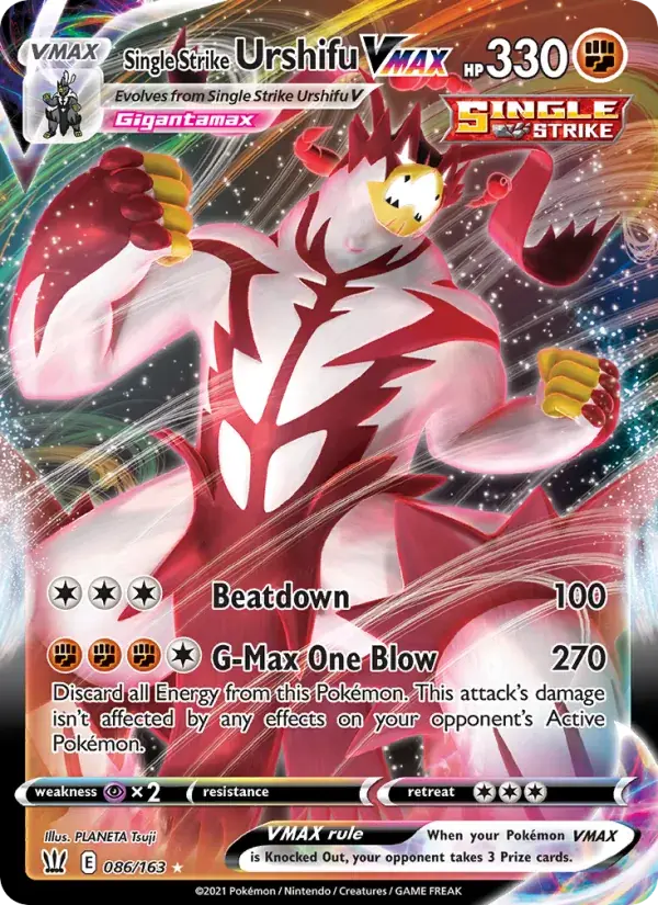 Single Strike Urshifu VMAX, Battle Styles 86/163