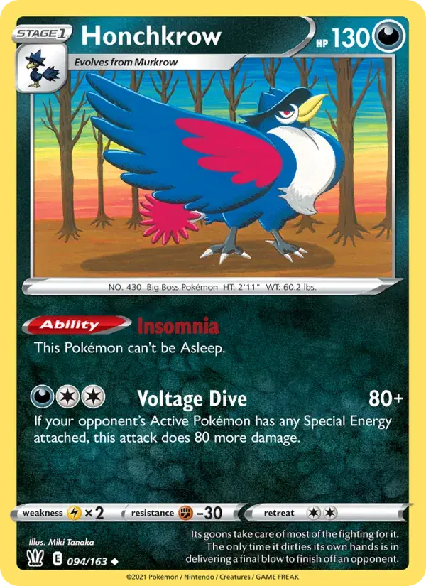 Honchkrow, Battle Styles 94/163
