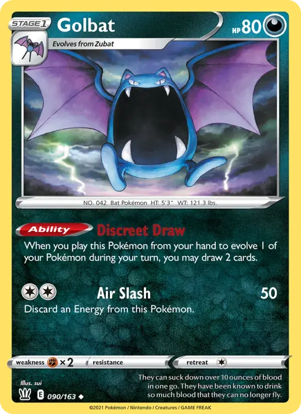 Golbat, Battle Styles 90/163