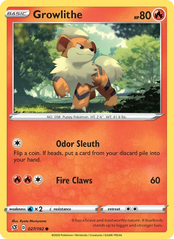 Growlithe, Rebel Clash 27/192