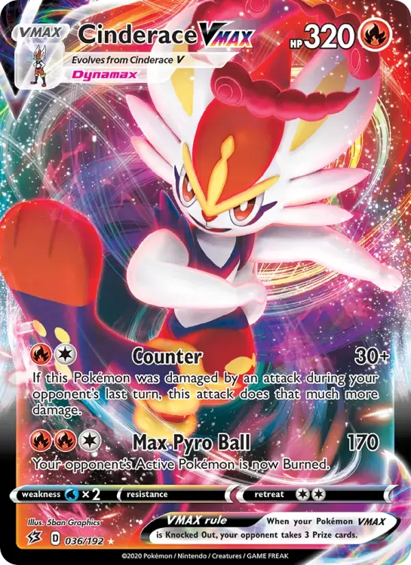 Cinderace VMAX, Rebel Clash 36/192