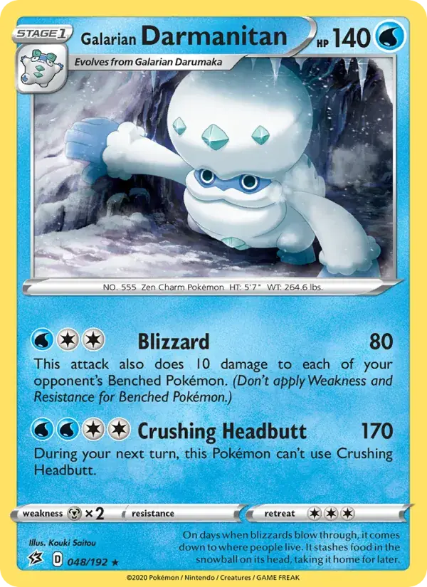Galarian Darmanitan, Rebel Clash 48/192