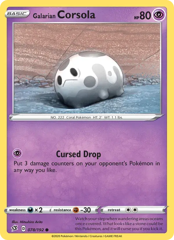 Galarian Corsola, Rebel Clash 78/192