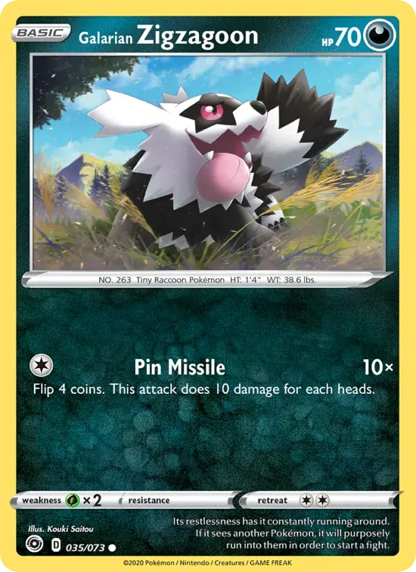 Galarian Zigzagoon, Champion's Path 35/73