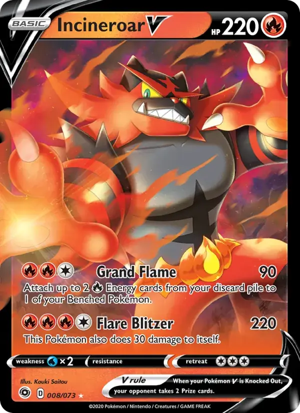 Incineroar V, Champion's Path 8/73