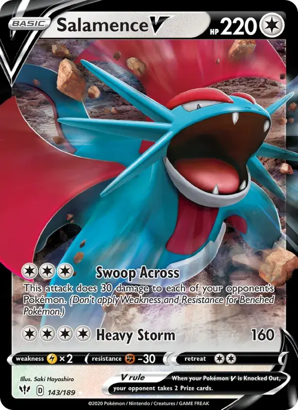 Salamence V, Darkness Ablaze 143/189