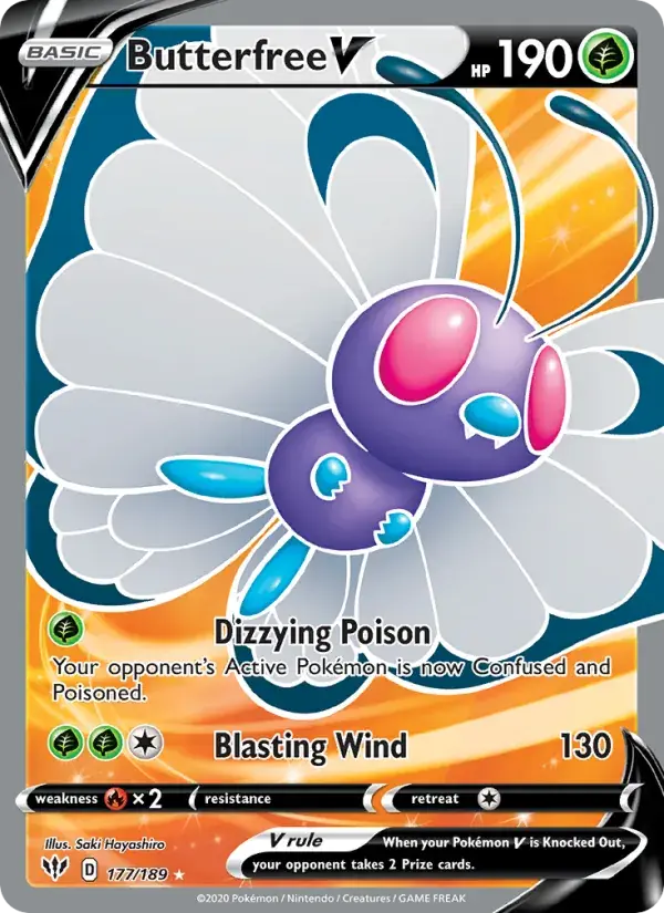Butterfree V, Darkness Ablaze 177/189