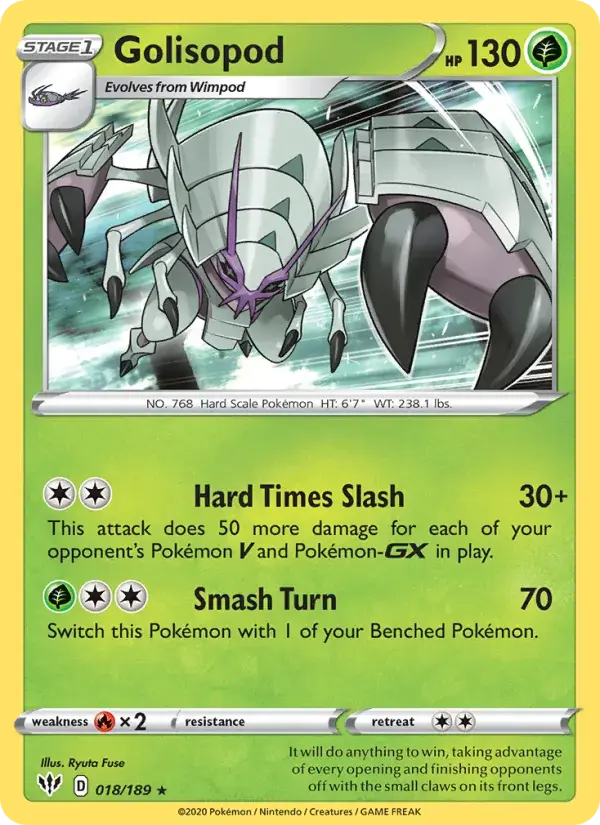 Golisopod, Darkness Ablaze 18/189