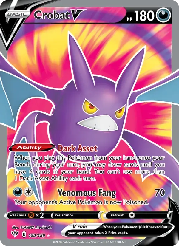 Crobat V, Darkness Ablaze 182/189