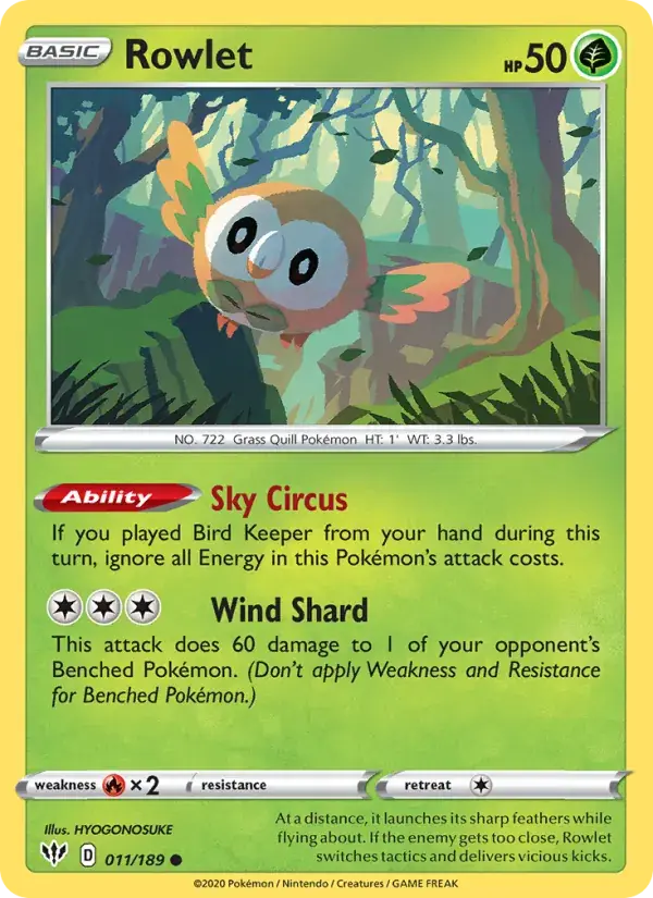 Rowlet, Darkness Ablaze 11/189