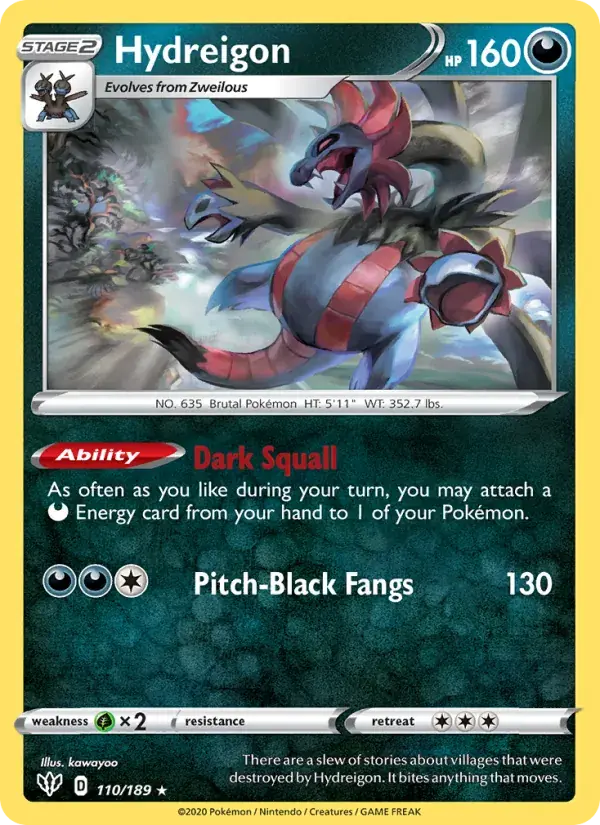 Hydreigon, Darkness Ablaze 110/189
