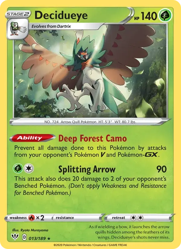 Decidueye, Darkness Ablaze 13/189