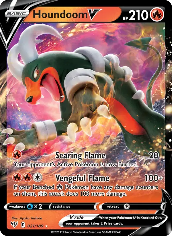 Houndoom V, Darkness Ablaze 21/189