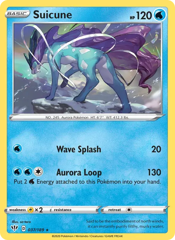Suicune, Darkness Ablaze 37/189