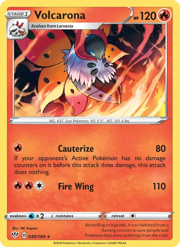 Volcarona, Darkness Ablaze 30/189