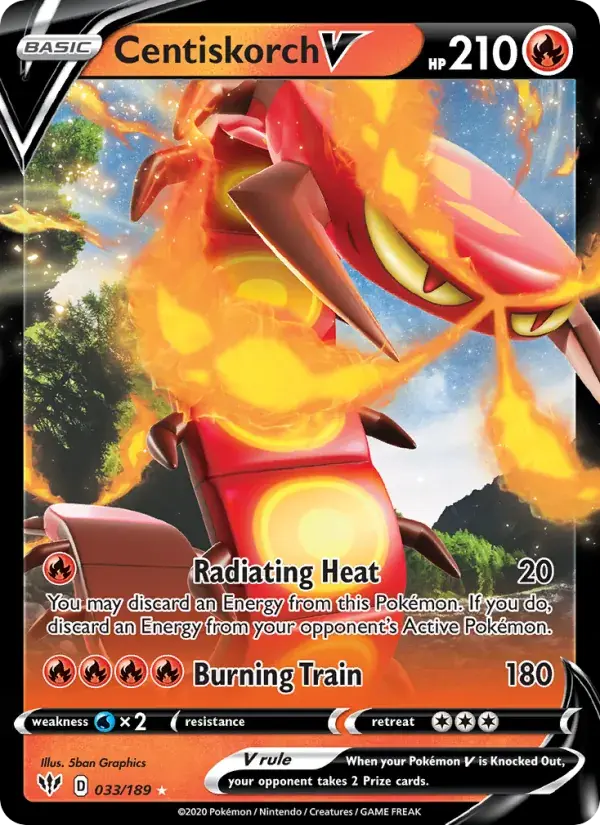 Centiskorch V, Darkness Ablaze 33/189