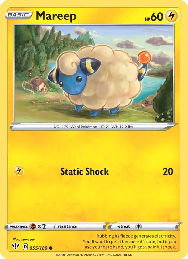 Mareep, Darkness Ablaze 55/189