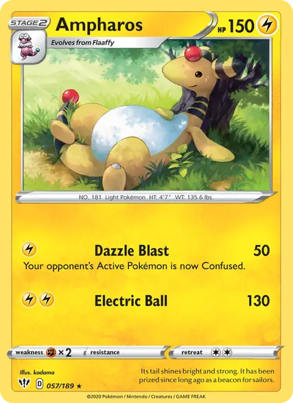 Ampharos, Darkness Ablaze 57/189