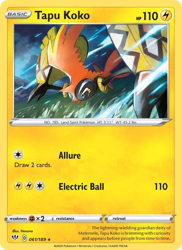 Tapu Koko, Darkness Ablaze 61/189