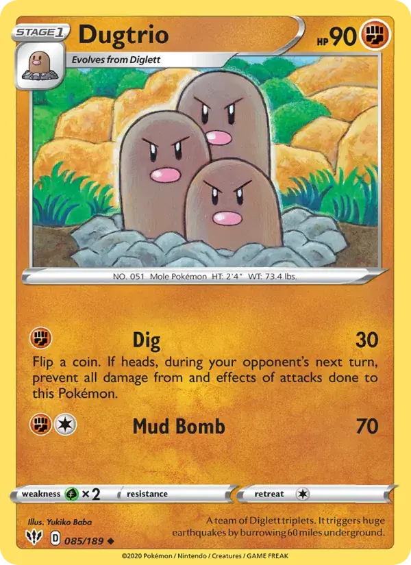 Dugtrio, Darkness Ablaze 85/189