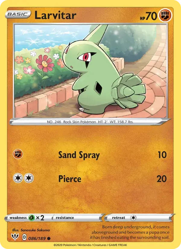 Larvitar, Darkness Ablaze 86/189