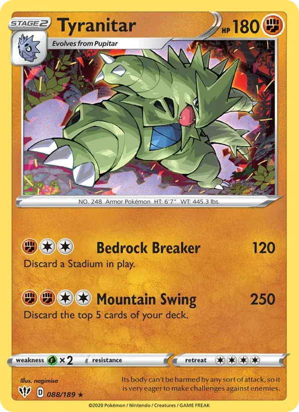 Tyranitar, Darkness Ablaze 88/189