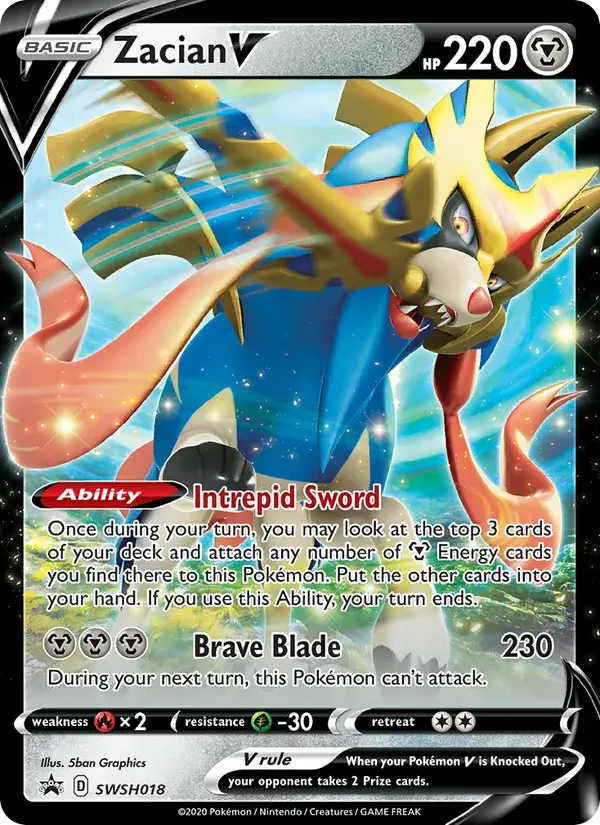 Zacian V, SWSH Black Star Promos SWSH018/307