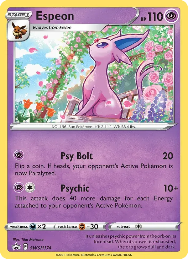 Espeon, SWSH Black Star Promos SWSH174/307