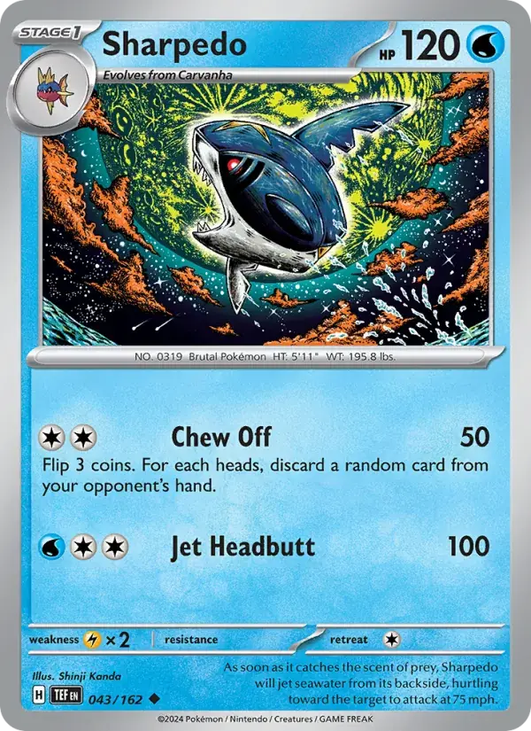 Sharpedo, Temporal Forces 043/162