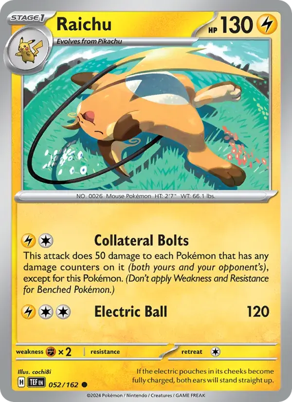 Raichu, Temporal Forces 052/162