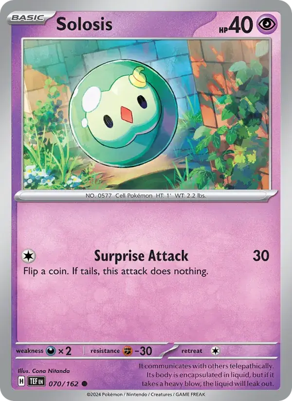 Solosis, Temporal Forces 070/162