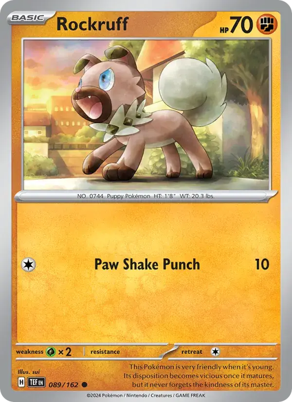 Rockruff, Temporal Forces 089/162
