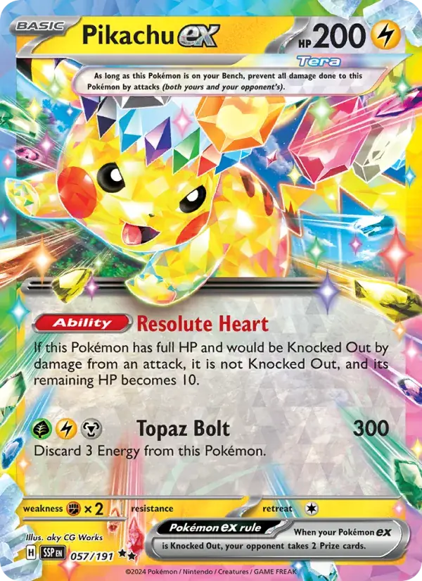 Pikachu ex, Surging Sparks 057/191