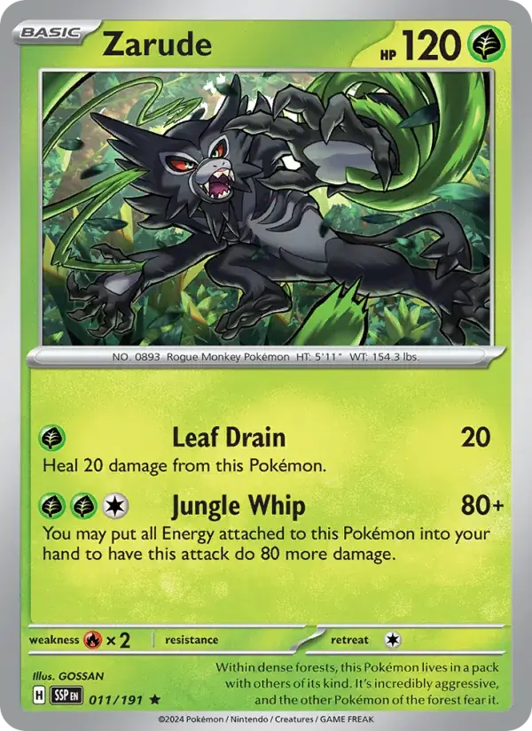 Zarude, Surging Sparks 011/191