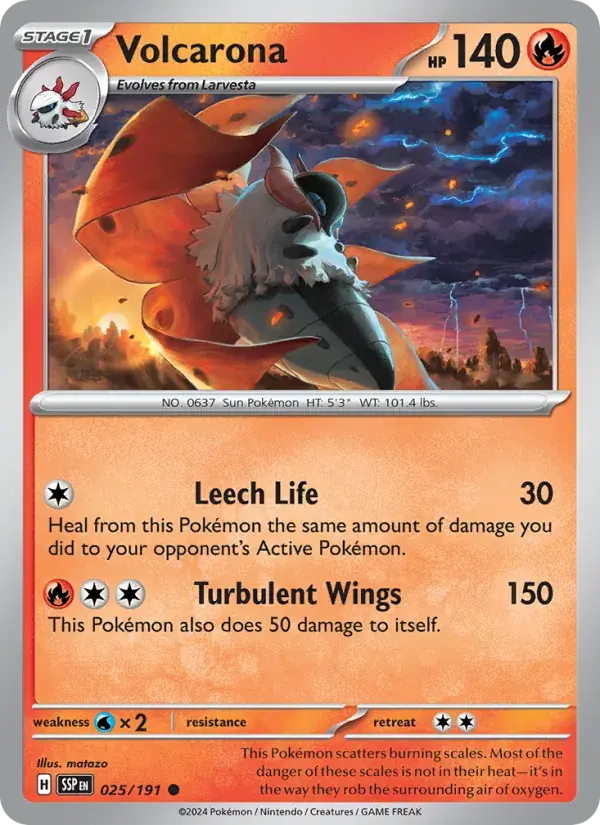 Volcarona, Surging Sparks 025/191