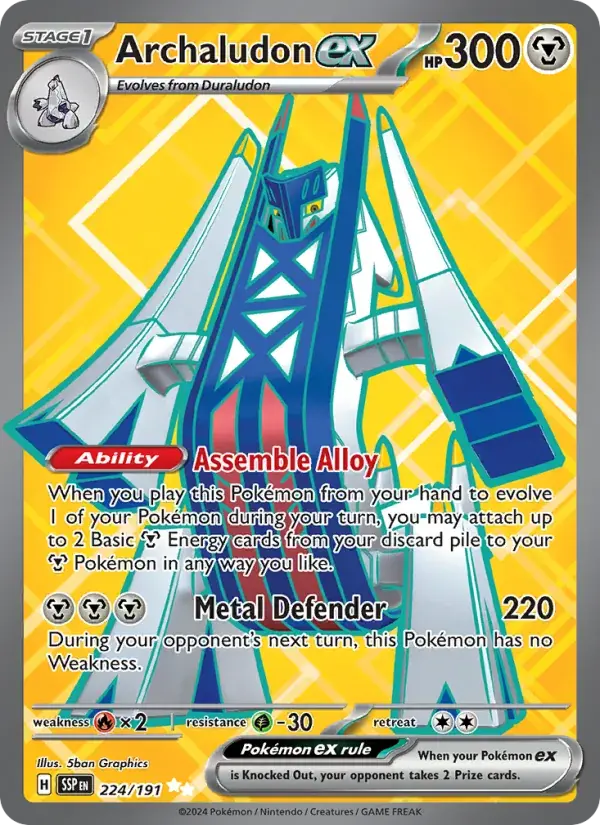 Archaludon ex, Surging Sparks 224/191